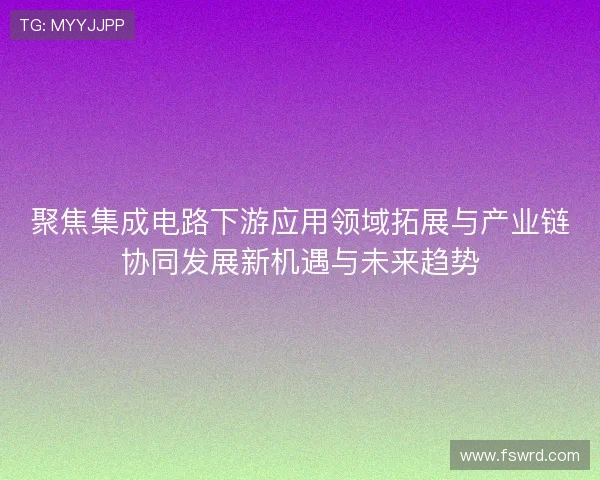 聚焦集成电路下游应用领域拓展与产业链协同发展新机遇与未来趋势 聚焦集成电路下游应用领域拓展与产业链协同发展新机遇与未来趋势